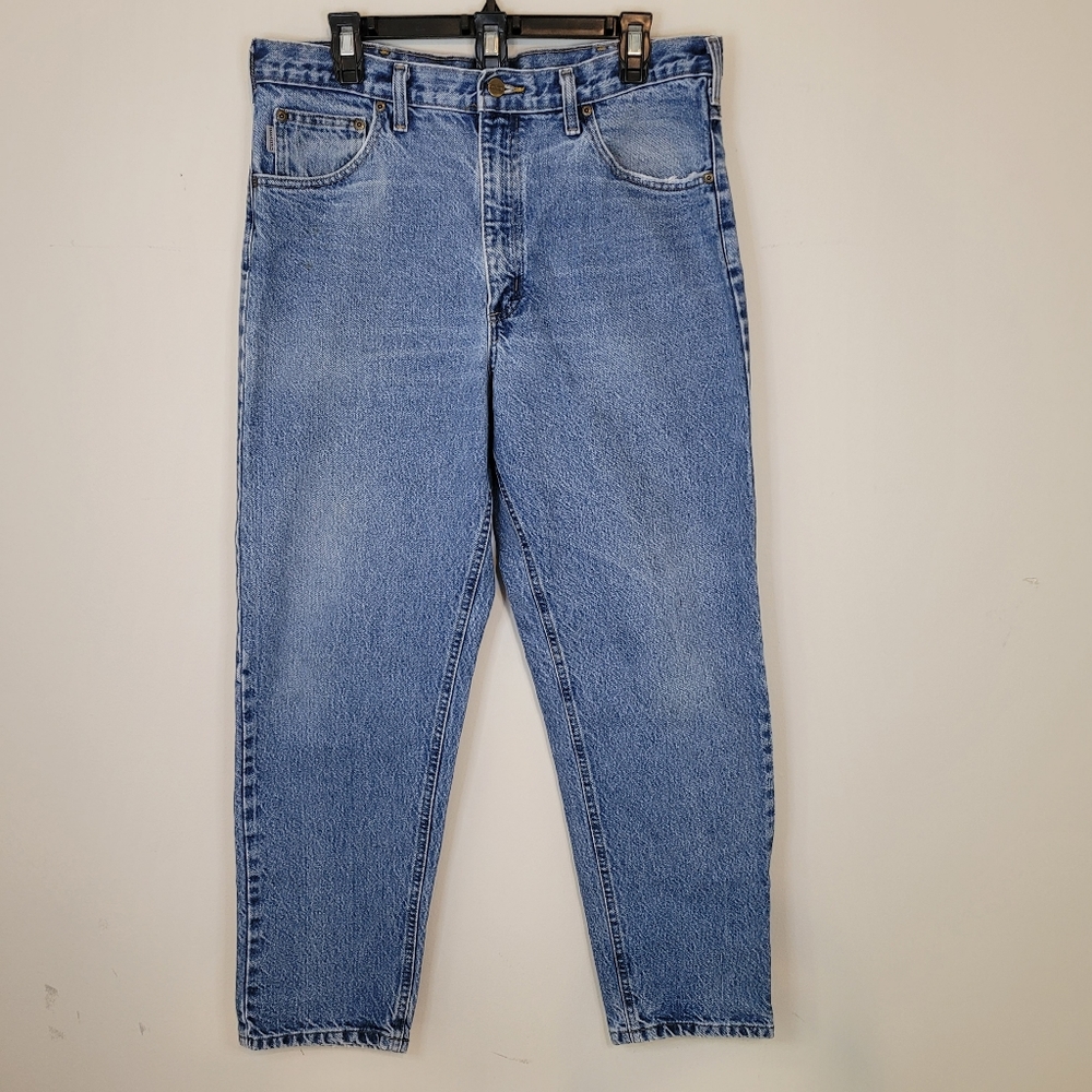 Vintage Carhartt Mens Jeans 36x30 Light Wash